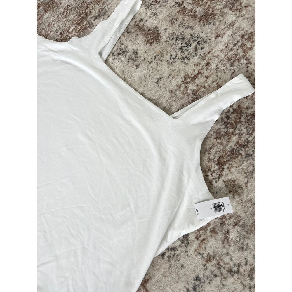 NWT Old Navy White Square Neck Shaping Bodysuit Women's 4X - Picture 5 of 7